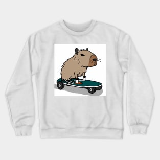 Capybara skateboard Crewneck Sweatshirt